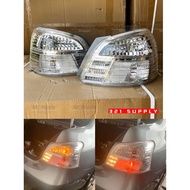 TOYOTA VIOS 08-13 NCP93 TAIL LAMP ALBINO SET // CLEAR PUTIH DUGONG REAR LIGHT LAMPU BELAKANG TAIL LI
