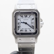Cartier Santos Galbe LM SS 型號自動上鍊腕錶男士帶盒