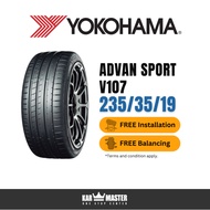 235/35/19 Yokohama Advan Sport V107 (With Installation)