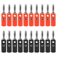 ACEIRMC 20pcs 4mm Banana Plug Audio Speaker Cable Connector Male Audio Speaker Cable Connector Suppo