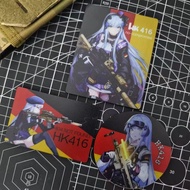 [Custom Velcro patch]LY.Girls Frontline HK416 Morale PVC Tactics 3D Velcro Patch /Badges/armband/Emb