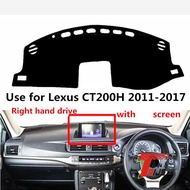 TAIJS Factory leather,polyester,flannel Car Dashboard cover For Lexus ct200H  Right Hand drive Car D