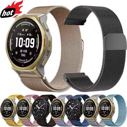 Metal Bracelet Watchband For Huami Amazfit T-Rex 3 Pro 44mm Sport Wristband For Huami Amazfit T-Rex3