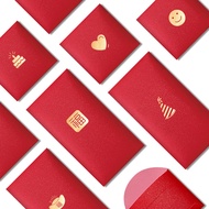 10pcs/pack Ang bag Wedding Red Packet CNY Ang pao Business Red envelopes Voucher envelopes Greeting card Fortuue Money bag Ang bag for Children/kid/Parents