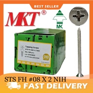 MK TAPPING SCREW FH 08 X 2” FLAT HEAD (500 PCS)