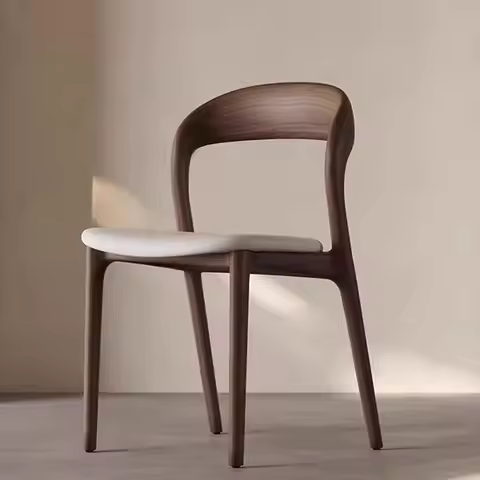Solid Wood, Dining Chair, Home, Study, Backrest, Modern, Minimalist, Designer, Stool, Nordic, Restau