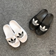 ((Erqi Store) adidas Adilette Lite Men Women Basic Style Clover Slippers Beach FU8298 FU8297
