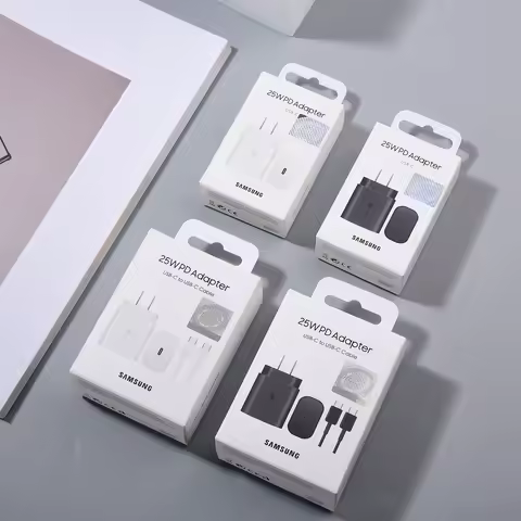 25W Samsung US PD Fast Power Wall Charge Adapter for Galaxy Z Fold Flip 6 5 4 3 2 S24 S23 S22 Ultra