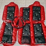 Lapis jok Isuzu Traga Pickup Motif Terbaru 2022 Sofa Kancing Kristal Gratis Sarung Stir / Cover jok