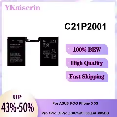 Mobile Phone Battery C21P2001 3000mAh For Asus Rog Phone 5 Phone 5s Pro ZS673KS I005DA I005DB