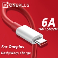6A USB Cable Original Oneplus 9 9R Nord N10 CE 5G Warp Charge Type-C Dash Cable 6A Fast One Plus 8 7 Pro 7t 7 T 6t 6