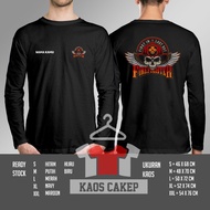 First In Last Out FireFighter T-Shirt FireFighter Logo Wings Free Your Name Long Sleeve Distro Shirt