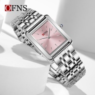 OFNS 1586 square quartz women's watch 3ATM waterproof women's watch -15