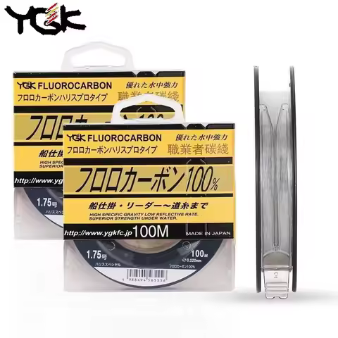 Original Japan YGK FLUOROCARBON Fishing Line X-BRAID 100% Carbon Boat Fishing Line 100M #0.8-#20 1.8