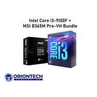 MSI B365M PRO-VH Plus Intel 365 Chipset Motherboard + Intel Core i3-9100F Processor Bundle