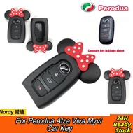 Perodua Mickey  Key For MYVI 2022 For ATIVA MYVI BEZZA AXIA ARUZ Car Key Silicone Cover Dinosaur Rem
