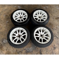 ORIGINAL JAPAN Work Emotion Kiwami JDM sport Rim 15” 8JJ 4H 100pcd ET20 Made in Japan Used 🎌🇯🇵
