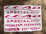 สติ๊กเกอร์ LEAD  lead125  ทับโลโก้ สะท้อนแสง