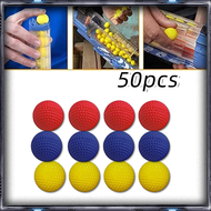 50PCS/Tas Nerf Rival Peluru Karet Bulat Refill Soft Ball PU Premium Nerf Rival Bola Busa Mudah Digun