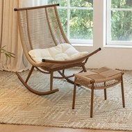 Adult Rocking Chair Recliner Balcony Outdoor Rocking Chair Household Garden Rattan Chair Leisure Eld