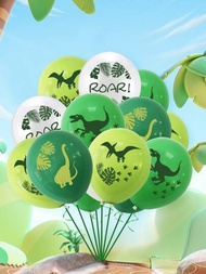 20入組恐龍乳膠氣球，恐龍主題派對裝飾氣球，適用於嬰兒淋浴和生日派對