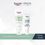 Eucerin ProAcne Cleanse + Serum (3x Gel to Foam 150ml + SOS Serum 40ml)  | Cleanser | Serum | Acne P