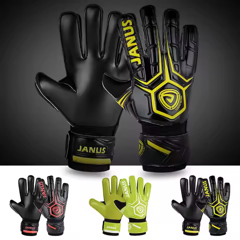 Janus finger protection soccer gloves adult series football goalkeeper gloves kids Luvas de futebol 