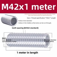 1-meter Lamp Hollow Screw Thread M6 Hollow Screw M8 Hollow External Thread Thread Tube M10 Suspensio