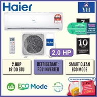 Haier 2.0 HP R32 Inverter Series with Smart Clean Air Conditioner Aircond Air cond - HSU-19VTK21
