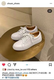 Chuan shoes真皮小白鞋 40