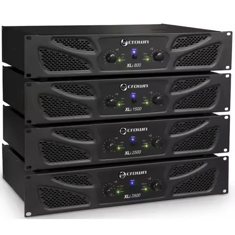 Crown Audio XLi800 XLi1500 XLi2500 XLi3500 Power Amplifier Crown Xli Series Professional Audio Ampli