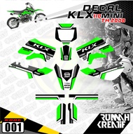 Sticker Motor Decal Trail Mini KLX 110cc tAHUN 2008 Fullbody Racing - Decal KLX - Lis Motor KLX - St
