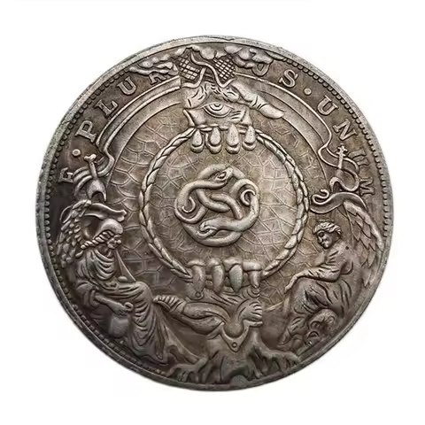 USA Commemorative Coin Collection 'Eyes in Hands' And Snake Pattern Coin Decoration Crafts Souvenir 