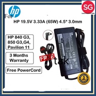 [SG] 19.5V 3.33A 4.53.0Mm For HP Elitebook 820 830 840 850 G3 G4 G5 G6 G7 G8 Laptop Ac Charger Power Adapter