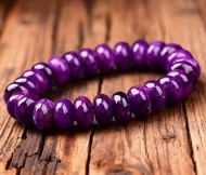 天然蘇俱來石手串算盤珠紫色手鏈