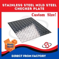 SCM Cherker Plate Chequered Sheet Diamond Tread Plate Metal Stainless Steel Papan Bunga 压花板 DIY Cust