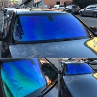 3M x 1.5M Blue Chameleon VLT 67% Car Window Tint Windscreen Solar Film Roll Windshield Shades Protection Explosion proof