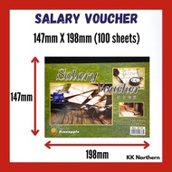 Pineapple Salary Voucher 100 Sheets Buku Baucer Gaji / Slip Gaji / Salary Book 薪水单 Payslip Pay slip 