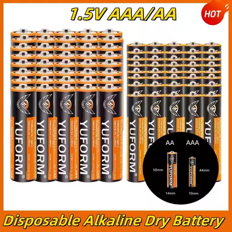 NewNEW AA Battery 1.5V AAA Disposable Alkaline Dry Battery for LED Light Toys Mp3 CameraFlashShaverC