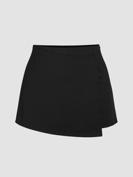 Cider Solid Wrap Skort Curve &amp; Plus