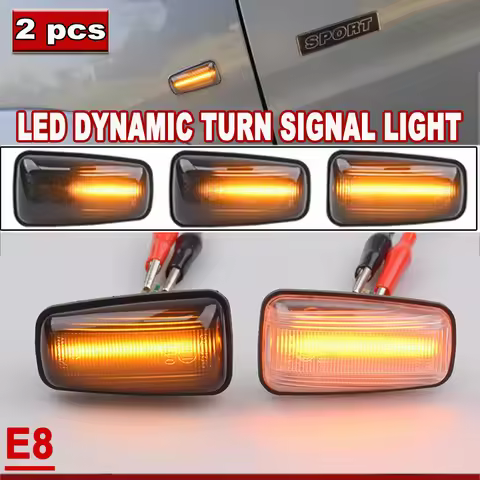 Dynamic LED Turn Signal Side Marker Light For Peugeot 306 106 406 806 Expert Partner For Citroen Ber