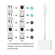 Dual Connector for iphone 7, 8, X for charging and headset
