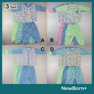 3 Set in 1 priceNewborn Baby clothes Eyelet Set Infant Baby 0-3m- JK Kids Mykids Anakku Fiffy Pureen