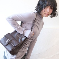 Korean Niche ason Pocket Bag Cute Drawstring Adjustable Shoulder Messenger Bag Retro Locomotive Bag 