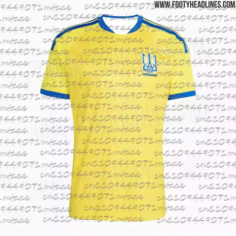 2026 Ukraine Soccer Jersey Men's Yellow Blue Geometric Football Shirt Short Sleeve Soccer Uniform Fa