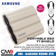 Samsung T7 Shield 1TB Portable SSD - Beige