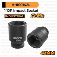 MATA [42mm] Impact Socket Bit 1" Cr-Mo INGCO HHIS0142L Black Socket Inch 6PT