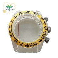 39MM Watch Case Sapphire Glass Case for Quartz VK63 Movement Cases Wearable Watch Accessories