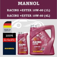 Mannol 7902 Racing +Ester 10w60 Fully Synthetic Engine Oil 1L &amp; 4L (Made In Germany)
