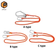 prettyia Outdoor Rock  Climbing Arborist Fall Arrest Safety Lanyard with Snap Hook Roofing Construct